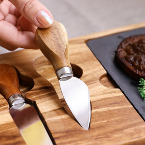 Discover the Perfect Kitchen Companion: Kitchen Cutting Board Set Cheese Meat Serving Platter