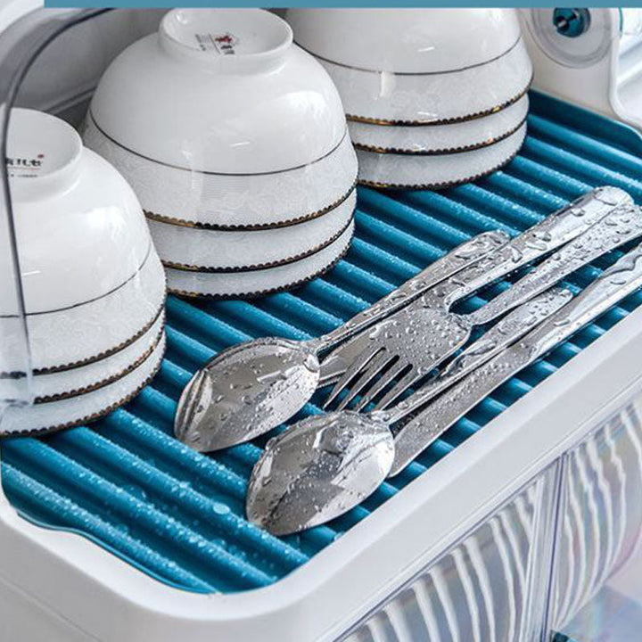 Transform Your Kitchen with the Simple Household Kitchen Dish Storage Box