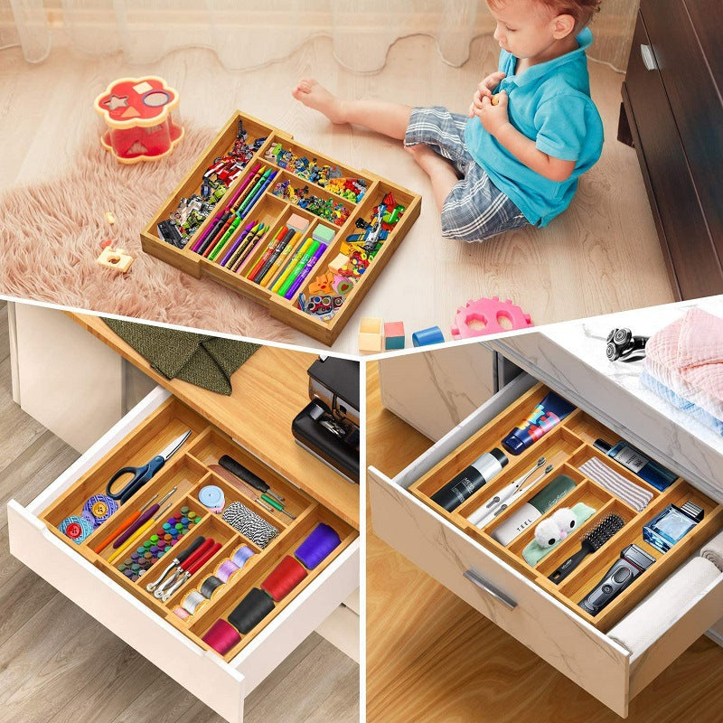 Bamboo Expandable Kitchen Drawer Storage Box: The Perfect Solution for Kitchen Organization