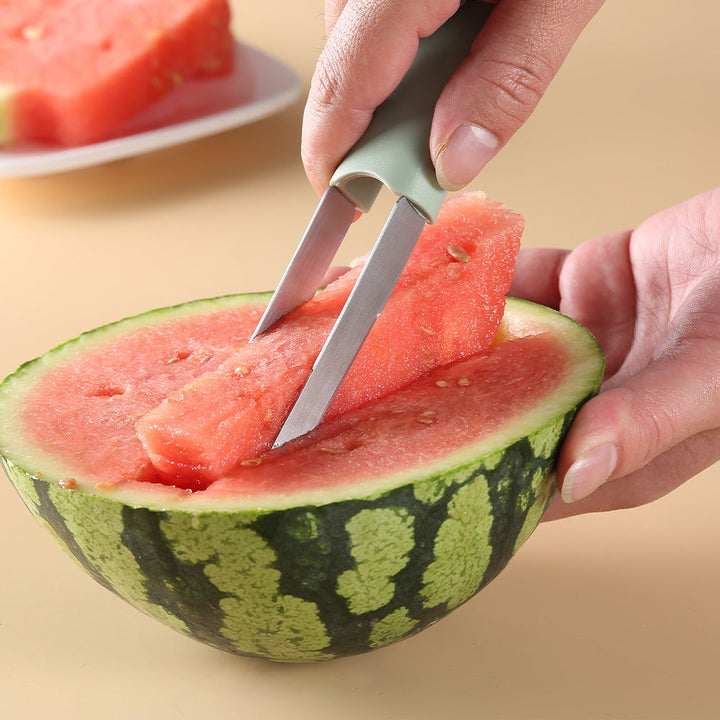 Kitchen Three-in-one Stainless Steel Fruit Cutting Gadget: The Ultimate Kitchen Companion