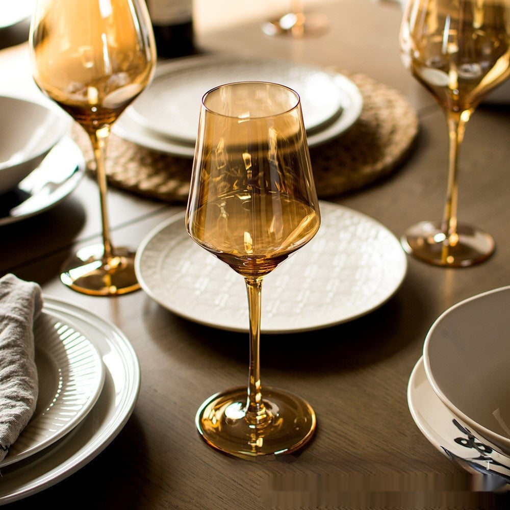 Elevate Your Dining Experience with Rainbow Electroplated Crystal Stemware