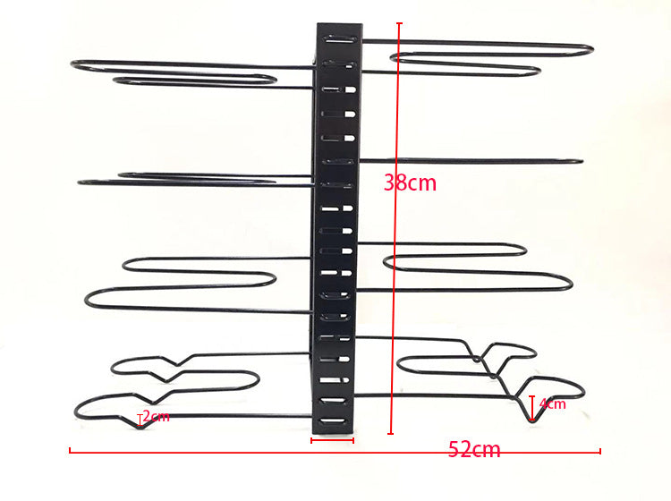 8 Tier Iron Kitchen Storage Rack Organizer Shelf Drying Holder