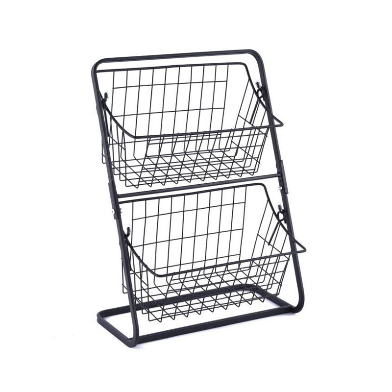 Stainless Steel Kitchen Storage Spice Rack Fruit Organizer Rack