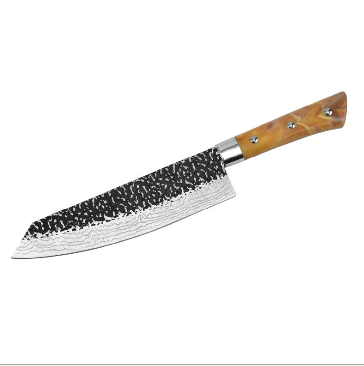 Stainless Steel Chef Knife Marbled Handle Meat Slicing Knife