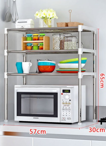 Microwave Kitchen Shelf Spice Storage Organizer Rack