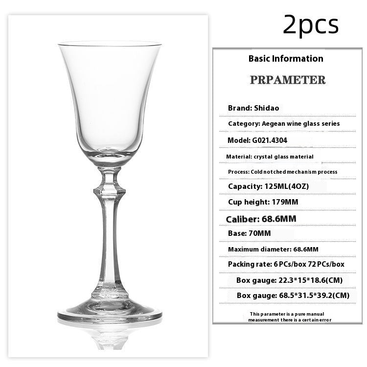 Tulip Style Crystal Dessert Glass Goblet
