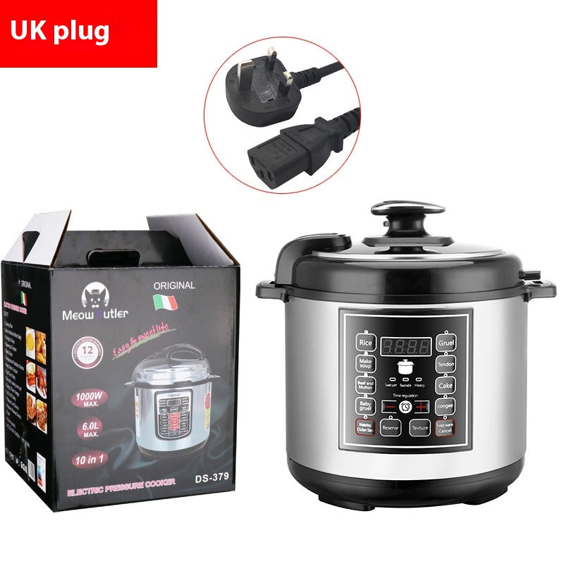 5L Multi Function Smart Pressure Rice Cooker With Timer Household