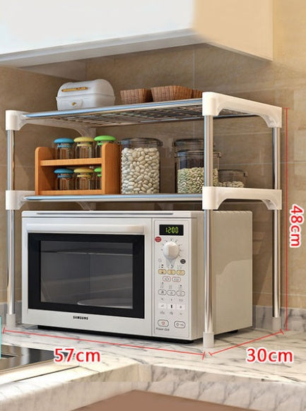Microwave Kitchen Shelf Spice Storage Organizer Rack