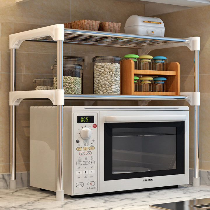 Microwave Kitchen Shelf Spice Storage Organizer Rack