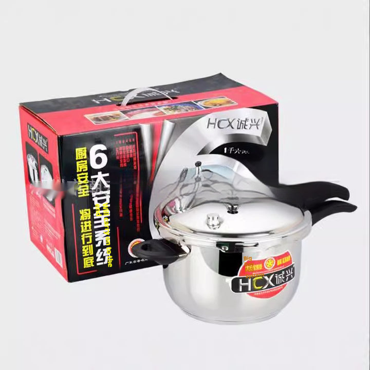 304 Stainless Steel High Pressure Stock Pot Induction Compatible