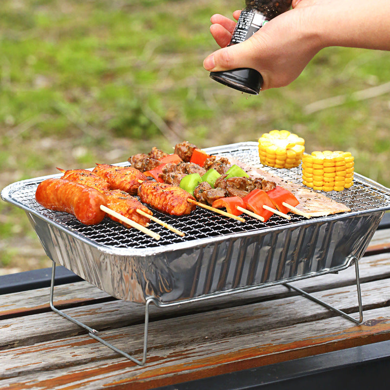 Portable Charcoal BBQ Grill Outdoor Cooking Stove