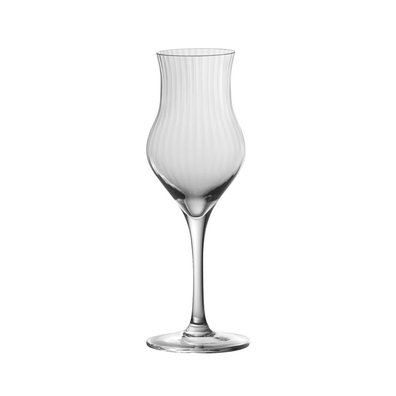 Tulip Shape Crystal Wine Glass Elegant Stemware