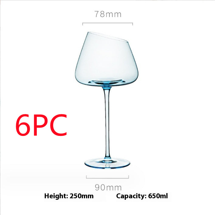 Klein Blue Crystal Goblet Grape Glass