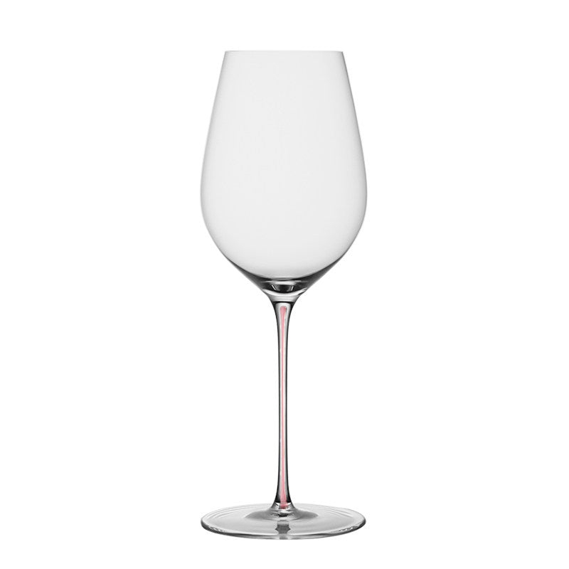 Crystal Stemmed Red Glass Goblet