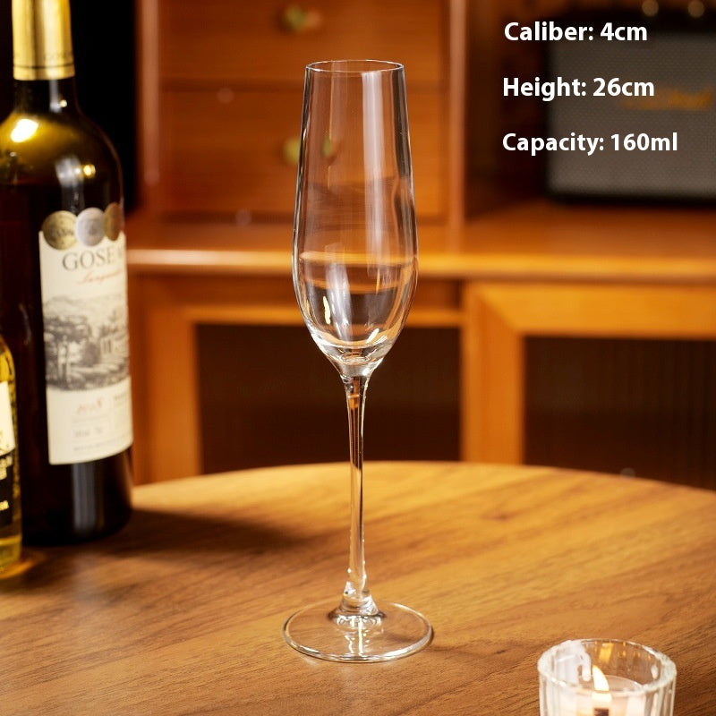 Elegant Home Crystal Stemmed Glass Goblet