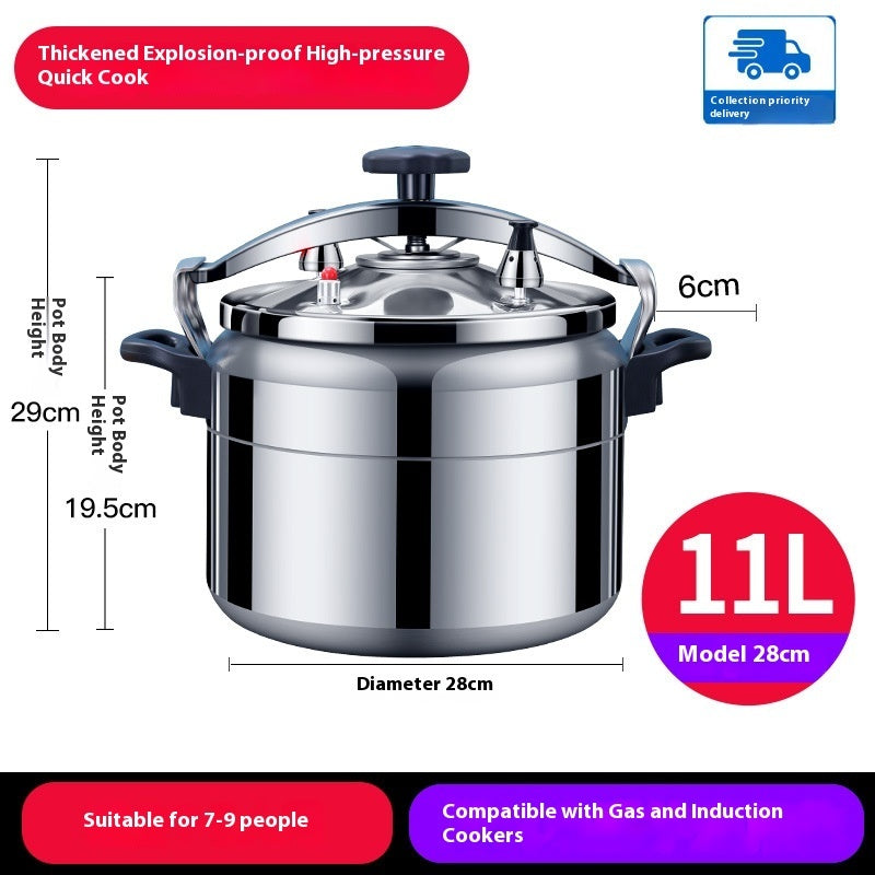 Large Capacity Explosion Proof Pressure Cooker For Gas Stove Use