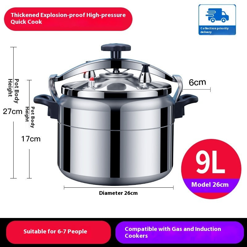 Large Capacity Explosion Proof Pressure Cooker For Gas Stove Use