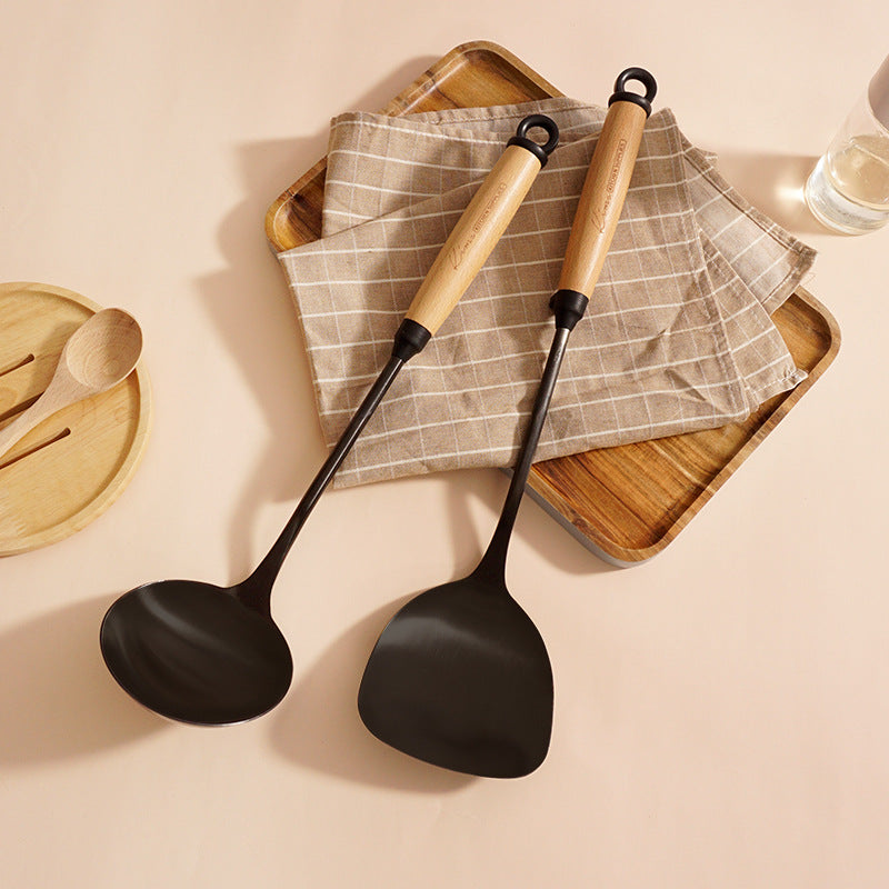 Wooden Handle Cooking Utensils Set Kitchen Tools
