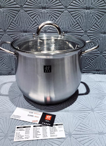 304 Stainless Steel Thickened Stock Pot Large Capacity Double Ear Cooking Pot