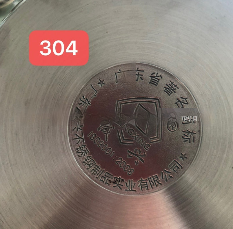 304 Stainless Steel High Pressure Stock Pot Induction Compatible