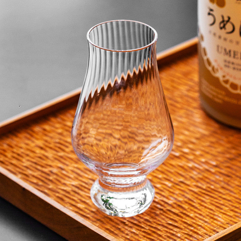 Tulip Shape Crystal Wine Glass Elegant Stemware