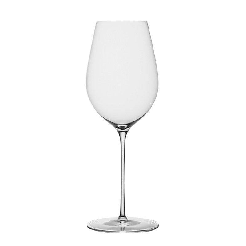 Crystal Stemmed Red Glass Goblet