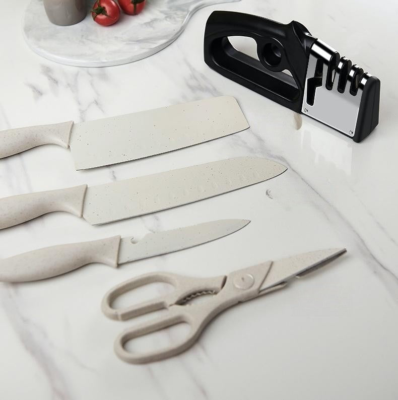 4 In 1 Kitchen Knife Sharpener Fixed Angle Tool