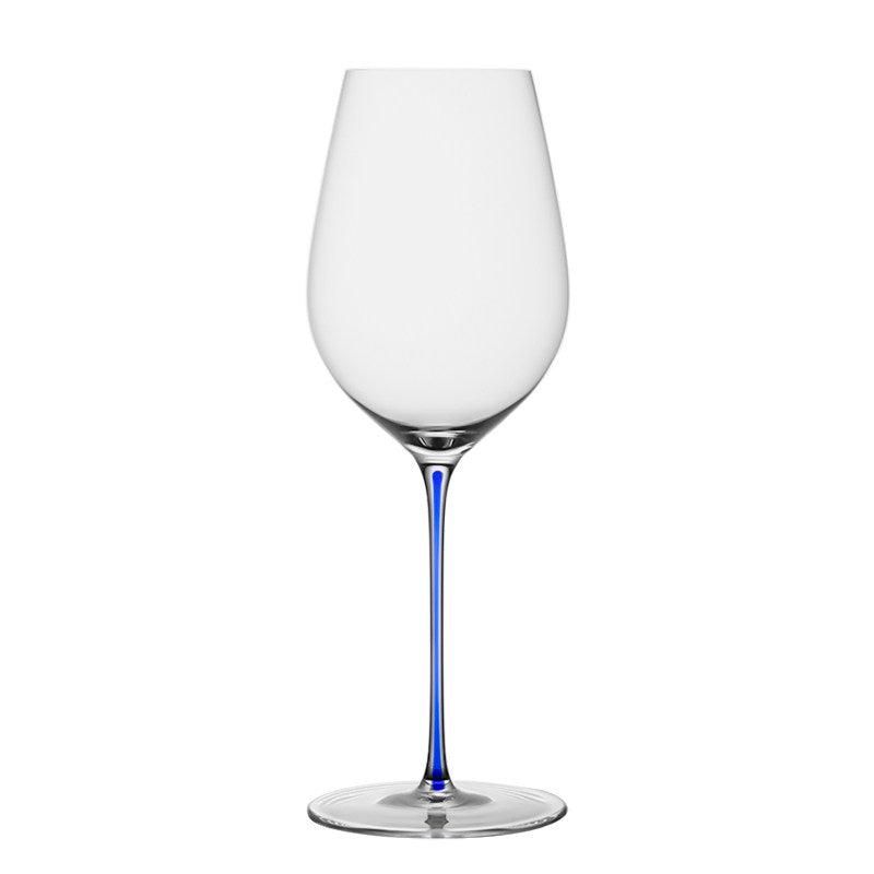 Crystal Stemmed Red Glass Goblet