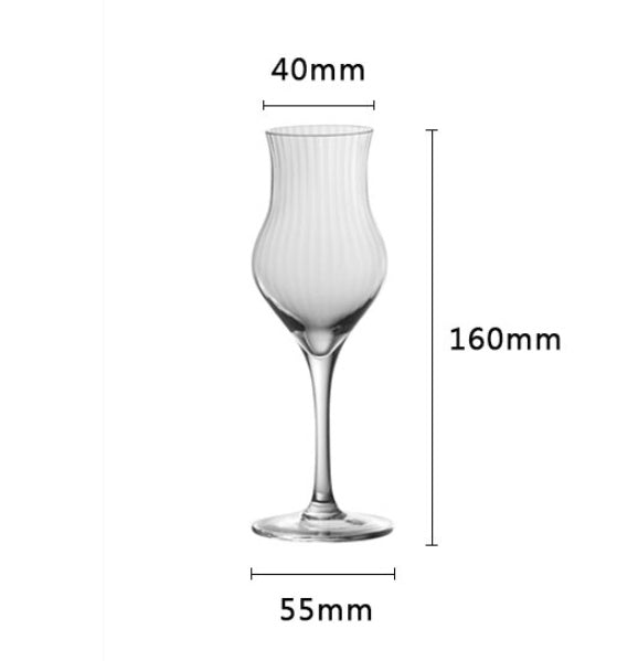 Tulip Shape Crystal Wine Glass Elegant Stemware