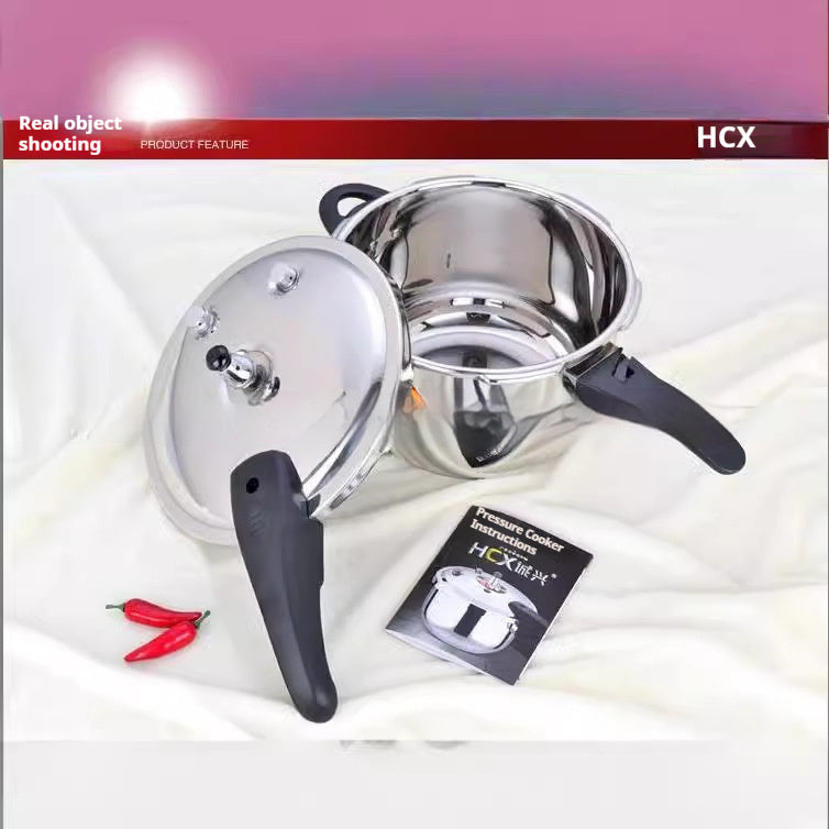 304 Stainless Steel High Pressure Stock Pot Induction Compatible