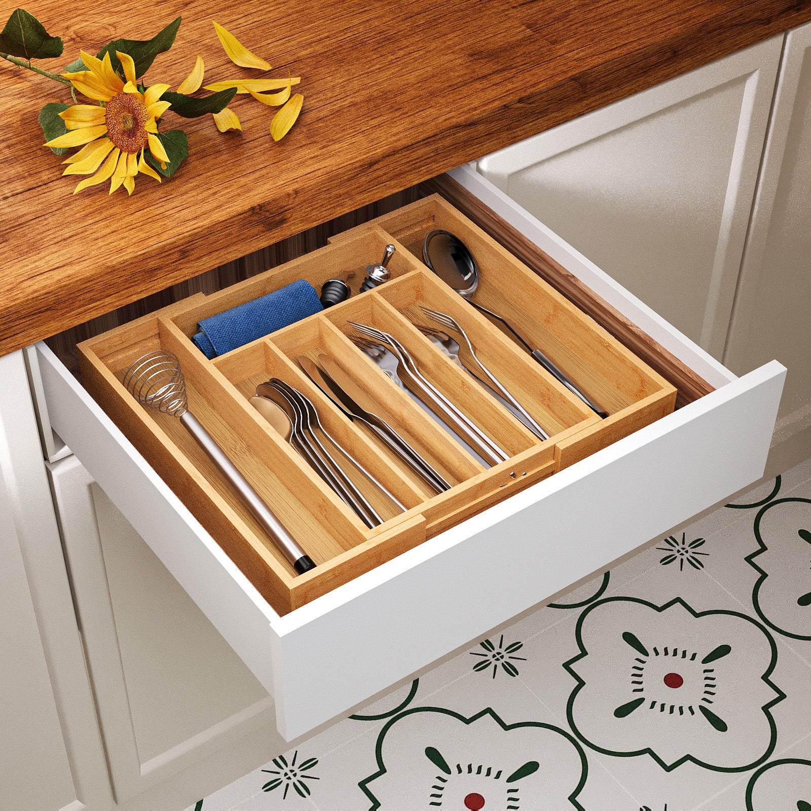 Pull Out Kitchen Utensils Organizer Storage Rack