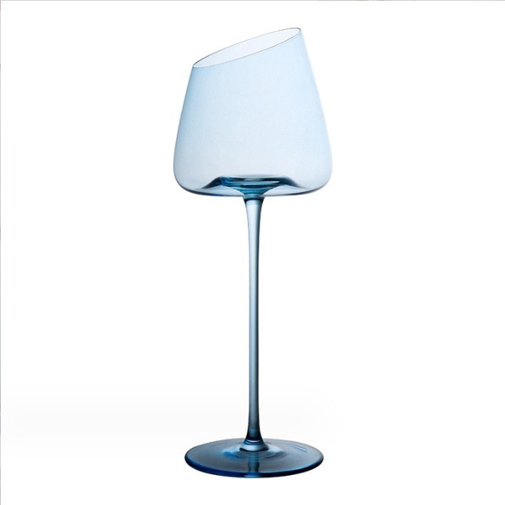 Klein Blue Crystal Goblet Grape Glass