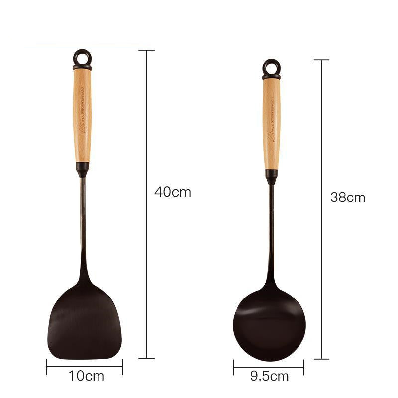 Wooden Handle Cooking Utensils Set Kitchen Tools