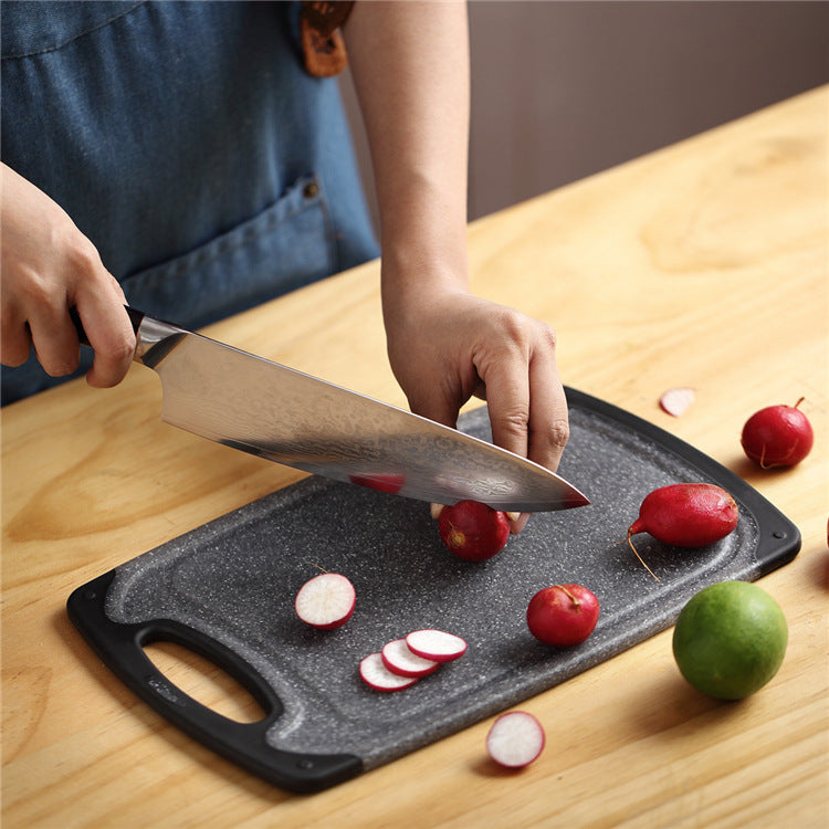 3 Piece Hanging Plastic Cutting Board Set Marble Style