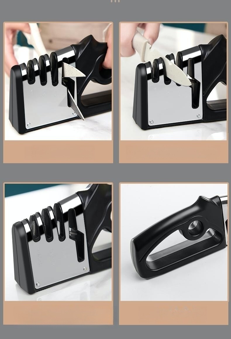 4 In 1 Kitchen Knife Sharpener Fixed Angle Tool