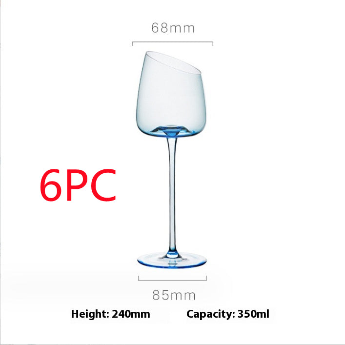 Klein Blue Crystal Goblet Grape Glass
