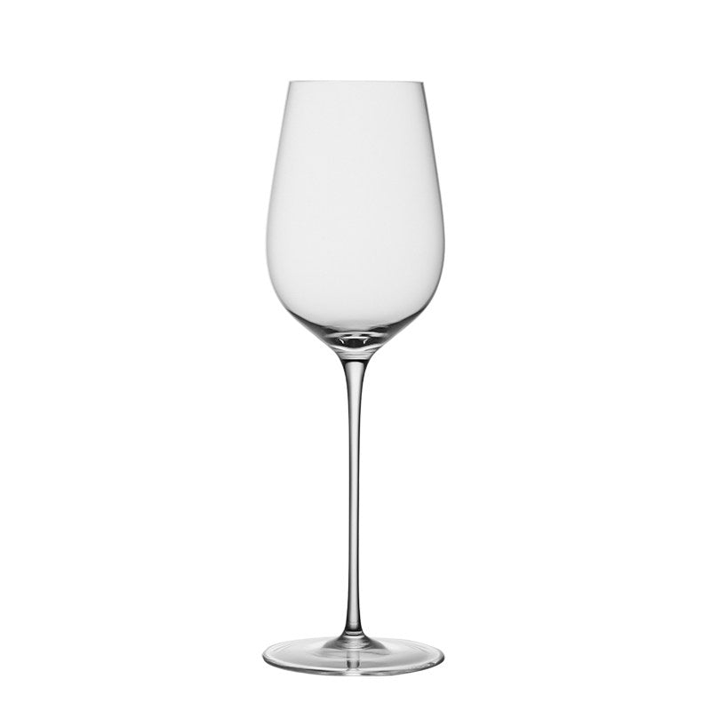 Crystal Stemmed Red Glass Goblet