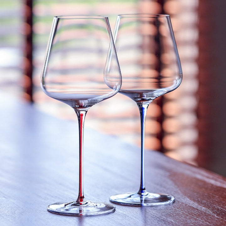 Crystal Large Bellied Stemmed Glass Goblet