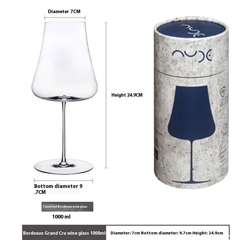 Ultra Thin Crystal European Style Large Goblet Glass