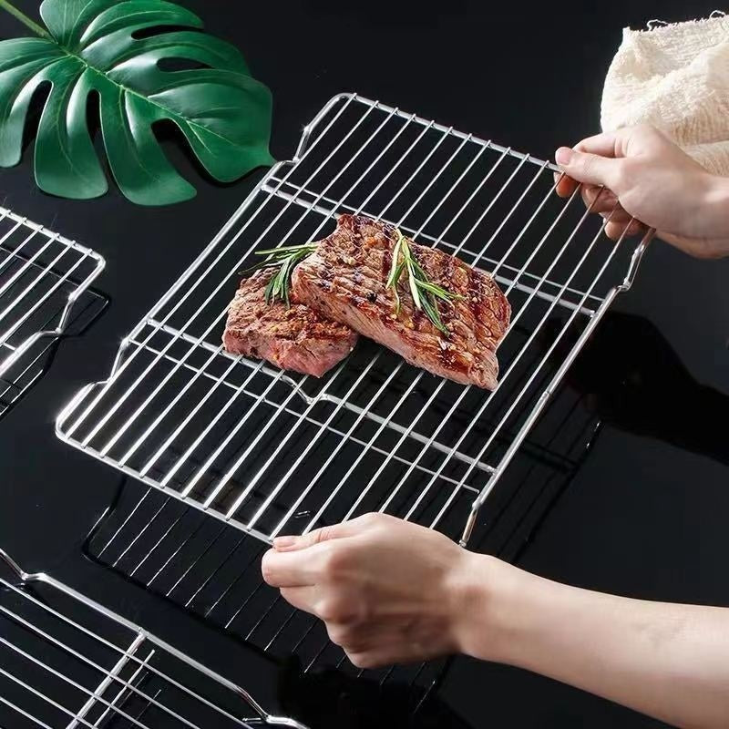 Stainless Steel Rack Draining Barbecue Grill Oil-skimming Net