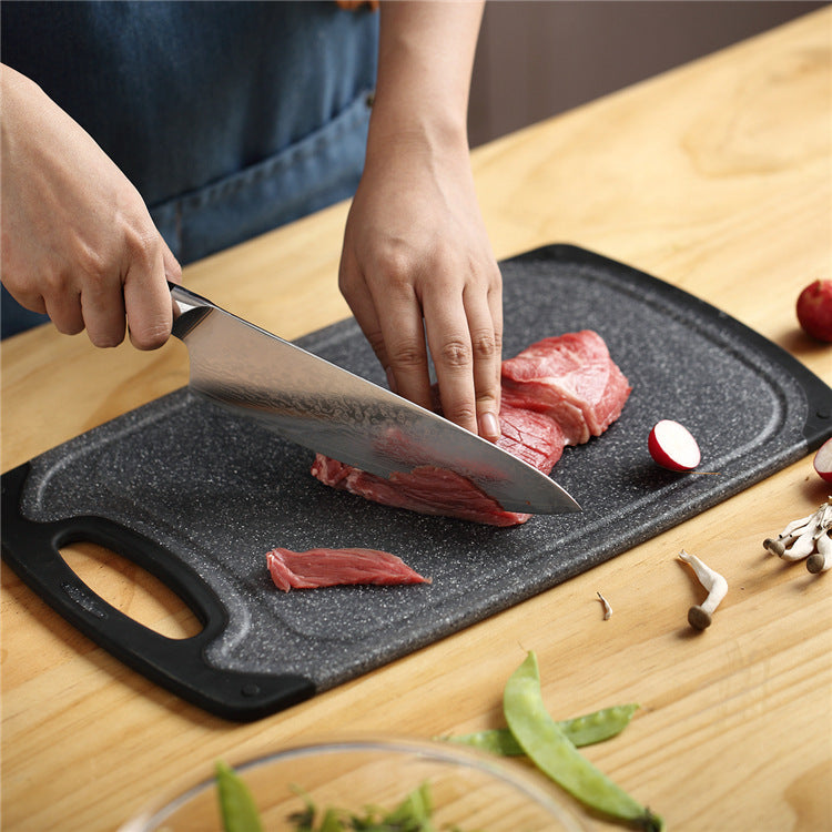 3 Piece Hanging Plastic Cutting Board Set Marble Style